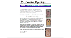 Desktop Screenshot of creativeopenings.com
